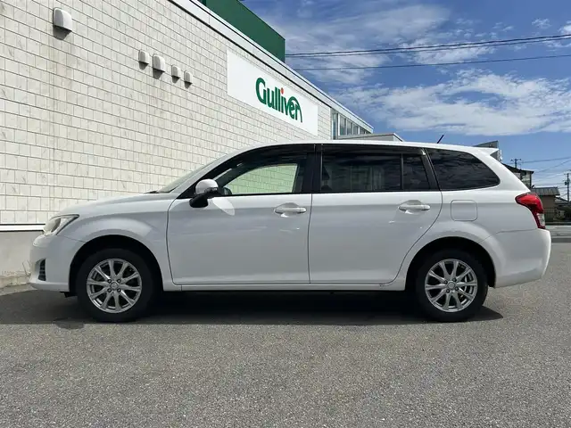 トヨタ カローラ フィールダー 1．5G 山形県 2014(平26)年 12.4万km スーパーホワイトⅡ ４WD/社外SDナビ/フルセグTV/FM/AM/DVD/Bluetooth/横ブレ防止装置/社外マット/純正バイザー/Allパワーウィンドゥ/ETC/バックカメラ/ダブルエアバックサイド