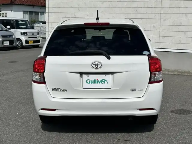 トヨタ カローラ フィールダー 1．5G 山形県 2014(平26)年 12.4万km スーパーホワイトⅡ ４WD/社外SDナビ/フルセグTV/FM/AM/DVD/Bluetooth/横ブレ防止装置/社外マット/純正バイザー/Allパワーウィンドゥ/ETC/バックカメラ/ダブルエアバックサイド