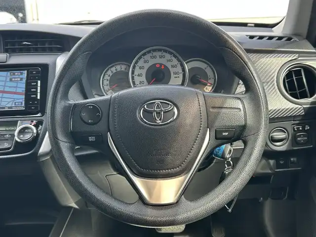 トヨタ カローラ フィールダー 1．5G 山形県 2014(平26)年 12.4万km スーパーホワイトⅡ ４WD/社外SDナビ/フルセグTV/FM/AM/DVD/Bluetooth/横ブレ防止装置/社外マット/純正バイザー/Allパワーウィンドゥ/ETC/バックカメラ/ダブルエアバックサイド