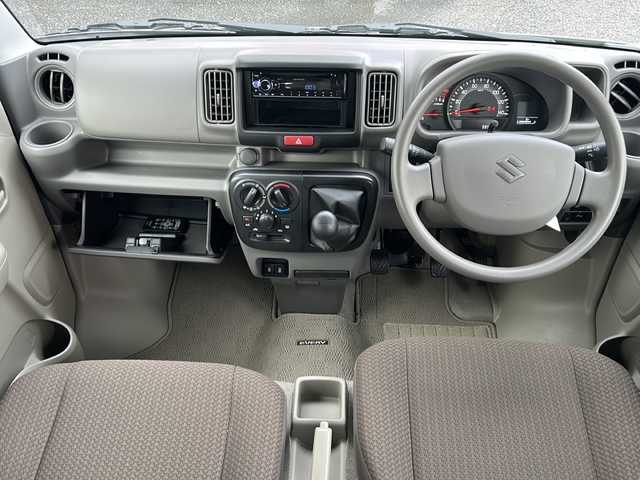 スズキ エブリイ JOIN 岐阜県 2025(令7)年 0.1万km パールホワイト 社外オーディオ/Bluetooth/CD/ワンオーナー/純正マット/純正ドアバイザー/シートヒーター/横滑り防止装置/車線逸脱警報装置/電動格納ミラー/オートライト/衝突軽減ブレーキ/コーナーセンサー
