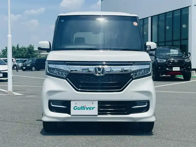 ホンダ Ｎ ＢＯＸ カスタム G L ホンダセンシング 奈良県 2020(令2)年 2.8万km プラチナホワイトパール ワンオーナー/純正8インチナビ　/フルセグ　/DVD　/Bluetooth　/USB入力端子　/バックカメラ　/ETC　/ドライブレコーダー　/片側パワースライドドア/ベンチシート　/前席シートヒーター　/純正フロアマット　/純正アルミホイール　/衝突被害軽減ブレーキ/横滑り防止装置/車線逸脱警報/オートLEDライト/W+サイド+カーテンエアバッグ/保証書/取扱説明書/スペアキー1本