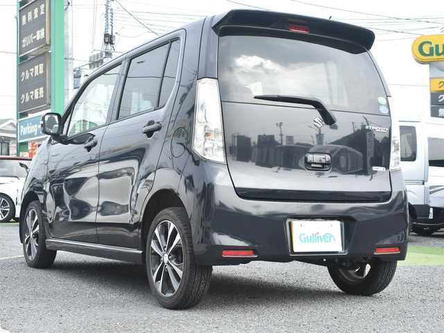 スズキ ワゴンＲ スティングレー T 神奈川県 2013(平25)年 4.8万km ブルーイッシュブラックパール3 メモリナビ/フルセグテレビ/プッシュスタート/スマートキー/ETC/HID/黒革調シートカバー/記録(H.25.26.27.30.R.2.4.5)