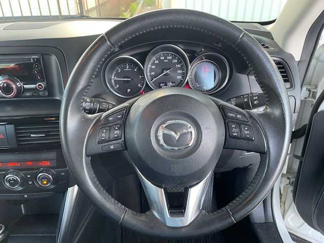 マツダ ＣＸ－５ XD 愛知県 2012(平24)年 14.9万km クリスタルホワイトパールマイカ 社外オーディオ/純正17インチアルミホイール/バックカメラ/サイドカメラ/クルーズコントロール/ETC/HIDヘッドライト/オートライト/プッシュスタート/スマートキー