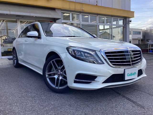 メルセデス・ベンツ Ｓ４００ ハイブリッド 栃木県 2014(平26)年 6.8万km 白  HDDメーカーナビ/ アラウンドビュー/ フルセグTV/ クルーズコントロール/ サンルーフ/ 衝突被害軽減ブレーキ/ 車線逸脱防止装置/ ステアリングアシスト/ クリアランスソナー/ コーナーセンサー/ パドルシフト/ 電動トランクリッド/ ドラレコ/ プッシュスタート/ ETC/ LEDヘッドライト/ 純正フロアマット