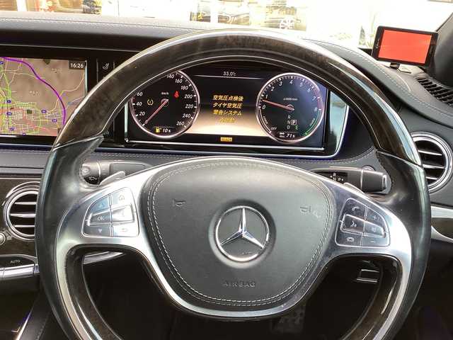メルセデス・ベンツ Ｓ４００ ハイブリッド 栃木県 2014(平26)年 6.8万km 白  HDDメーカーナビ/ アラウンドビュー/ フルセグTV/ クルーズコントロール/ サンルーフ/ 衝突被害軽減ブレーキ/ 車線逸脱防止装置/ ステアリングアシスト/ クリアランスソナー/ コーナーセンサー/ パドルシフト/ 電動トランクリッド/ ドラレコ/ プッシュスタート/ ETC/ LEDヘッドライト/ 純正フロアマット