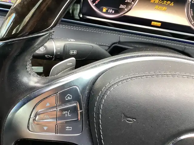 メルセデス・ベンツ Ｓ４００ ハイブリッド 栃木県 2014(平26)年 6.8万km 白  HDDメーカーナビ/ アラウンドビュー/ フルセグTV/ クルーズコントロール/ サンルーフ/ 衝突被害軽減ブレーキ/ 車線逸脱防止装置/ ステアリングアシスト/ クリアランスソナー/ コーナーセンサー/ パドルシフト/ 電動トランクリッド/ ドラレコ/ プッシュスタート/ ETC/ LEDヘッドライト/ 純正フロアマット