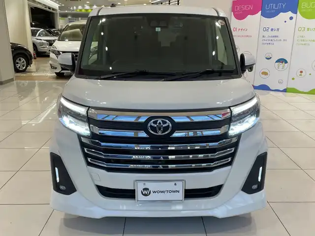 トヨタ ルーミー カスタムG－T 埼玉県 2023(令5)年 4.3万km パールホワイトⅢ スマートアシスト/純正9インチナビ/　　CD/DVD/BT/フルセグ/全方位カメラ/両側電動スライドドア/レーダークルーズコントロール/コーナーセンサー/純正15インチアルミホイール/シートヒーター/LEDヘッドライト/オートブレーキホールド/USBポート/ETC/スマートキー/禁煙車