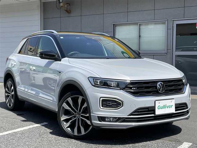 フォルクスワーゲン Ｔ－ロック TDI Rライン 千葉県 2020(令2)年 4.8万km ホワイトシルバーメタリック デジタルコックピット/純正メモリーナビ/フルセグTV/Bluetooth/AppleCarPlay/AndroidAuto/USB/バックカメラ/ドライバーアシストシステム/・アダプティブクルーズコントロール（ACC）/・エマージェンシーブレーキ/・レーンキープアシスト/・渋滞時追従支援システム/・エマージェンシーアシスト/・ブラインドスポットモニター/コーナーセンサー/ルーフレール/電動リアゲート/電子サイドブレーキ/LEDオートハイビーム/純正１９インチAW/純正アンダーエアロ