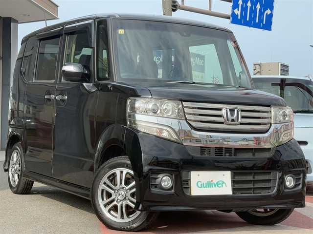 ホンダ Ｎ ＢＯＸ カスタム G SSパッケージ 香川県 2014(平26)年 5.2万km スマートブラック ワンオーナー/純正SDナビ/フルセグ/（CD/DVD/Bluetooth）/バックカメラ/両側パワースライドドア/シティブレーキアシスト/前席シートヒーター/キセノンヘッドライト/純正14インチアルミ/カーテンエアバック/ETC/2025年製サマータイヤ
