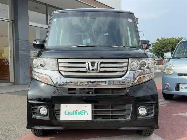 ホンダ Ｎ ＢＯＸ カスタム G SSパッケージ 香川県 2014(平26)年 5.2万km スマートブラック ワンオーナー/純正SDナビ/フルセグ/（CD/DVD/Bluetooth）/バックカメラ/両側パワースライドドア/シティブレーキアシスト/前席シートヒーター/キセノンヘッドライト/純正14インチアルミ/カーテンエアバック/ETC/2025年製サマータイヤ