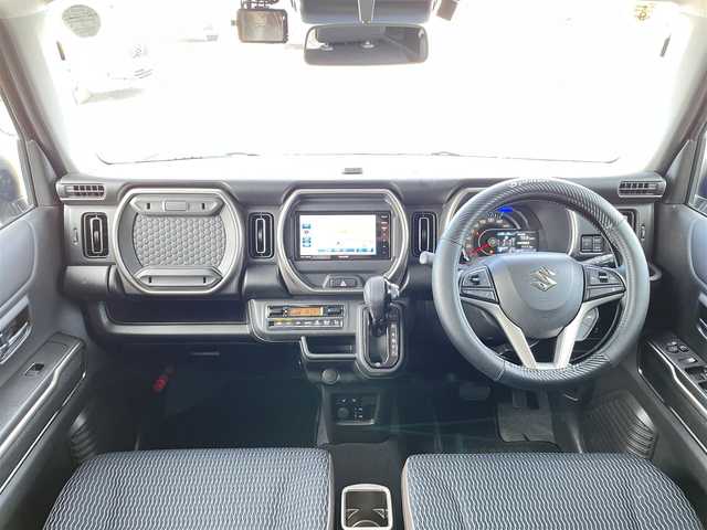 スズキ ハスラー Jスタイル Ⅱ 群馬県 2023(令5)年 1.2万km アーバンブラウンパールメタリック/ソフトベージュ2トーン 社外メモリナビ/（CD/DVD/BluetoothAudio）/バックカメラ/セーフティサポート/・デュアルカメラブレーキサポート/・誤発進抑制機能/・車線逸脱抑制機能/・車線逸脱警報機能/・ふらつき警報機能/・先行車発進お知らせ機能/・アダプティブクルーズコントロール/・ハイビームアシスト/・標識認識機能/・後退時ブレーキサポート/・後方誤発進抑制機能/シートヒーター/コーナーセンサー/ステアリングリモコン/プッシュスタート/アイドリングストップ/ウィンカーミラー/ETC/前後ドライブレコーダー/純正フロアマット/保証書・取説・スペアキー