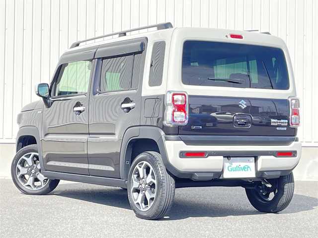 スズキ ハスラー Jスタイル Ⅱ 群馬県 2023(令5)年 1.2万km アーバンブラウンパールメタリック/ソフトベージュ2トーン 社外メモリナビ/（CD/DVD/BluetoothAudio）/バックカメラ/セーフティサポート/・デュアルカメラブレーキサポート/・誤発進抑制機能/・車線逸脱抑制機能/・車線逸脱警報機能/・ふらつき警報機能/・先行車発進お知らせ機能/・アダプティブクルーズコントロール/・ハイビームアシスト/・標識認識機能/・後退時ブレーキサポート/・後方誤発進抑制機能/シートヒーター/コーナーセンサー/ステアリングリモコン/プッシュスタート/アイドリングストップ/ウィンカーミラー/ETC/前後ドライブレコーダー/純正フロアマット/保証書・取説・スペアキー