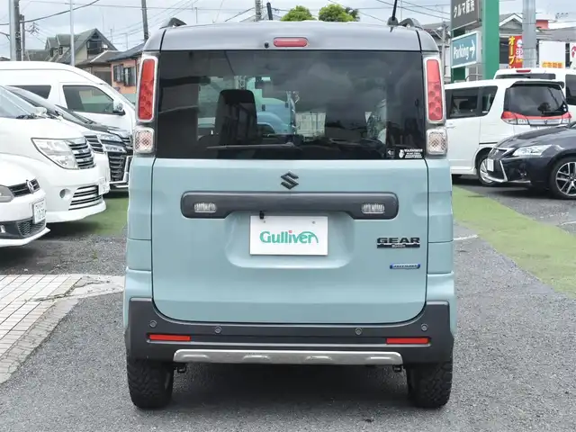 スズキ スペーシア ギア HYBRID XZターボ 神奈川県 2021(令3)年 1.5万km オフブルーメタリック/ガンメタリック2トーンルーフ 社外メモリナビ/フルセグテレビ/バックカメラ/アダプティブクルーズコントロール/両側パワースライドドア/ETC/LEDヘッドライト/リフトアップ/社外14インチAW/エンジンプッシュスタート/スマートキー/保証書/取説/社外14インチAW付きスタットレスタイヤ有り
