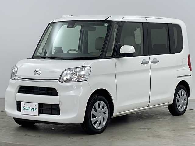 ダイハツ タント L SAⅡ 道央・札幌 2015(平27)年 3万km ホワイト ・４WD/・純正オーディオ/・ポータブルナビ&ワンセグTV/・横滑り防止装置/・衝突被害軽減ブレーキ/・ETC/・純正フロアマット/・電動格納ミラー/・リモコンキー/・保証書/・取扱説明書