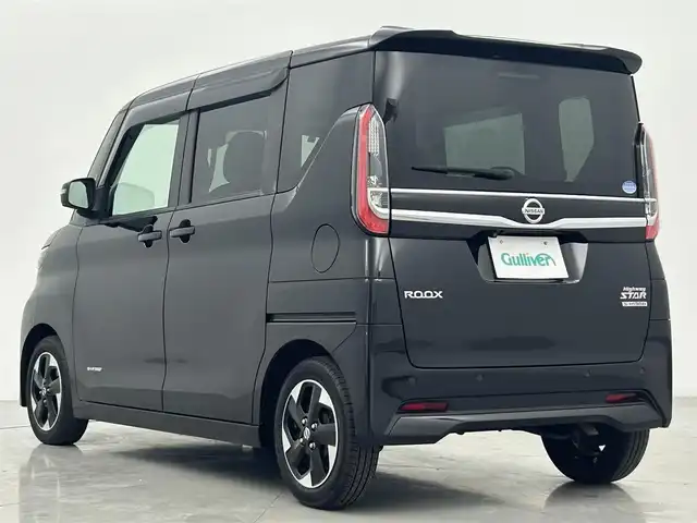 日産 ルークス HWS X プロパイロットED 熊本県 2021(令3)年 1.6万km ブラック 禁煙車　/純正9インチナビ（ＣＤ・ＤＶＤ・フルセグ・ＢＴ・ＳＤ・IPOD・/ＵＳＢ）/アラウンドビューモニター　/純正前方ドライブレコーダー　/ビルトインＥＴＣ　/アダブティブクルーズコントロール　/衝突軽減ブレーキ/横滑り防止/アイドリングストップ/両側パワースライドドア/サーキュレーター/純正フロアマット/純正１４インチAW/オートライト/LEDヘッドライト/フォグライト/スマートキー/プッシュスタート