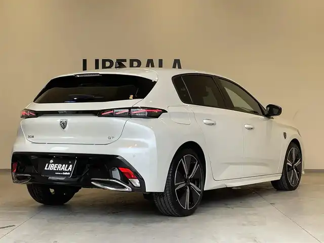 プジョー ３０８ GT ブルーHDi 熊本県 2023(令5)年 2.5万km パール ワンオーナー/純正ナビ/AppleCarPlay/360°カメラ/アクティブセーフティ/ACC/BSM/LKA/ハーフレザー/D席Pシート/前席シートH/ETC/純正18インチAW
