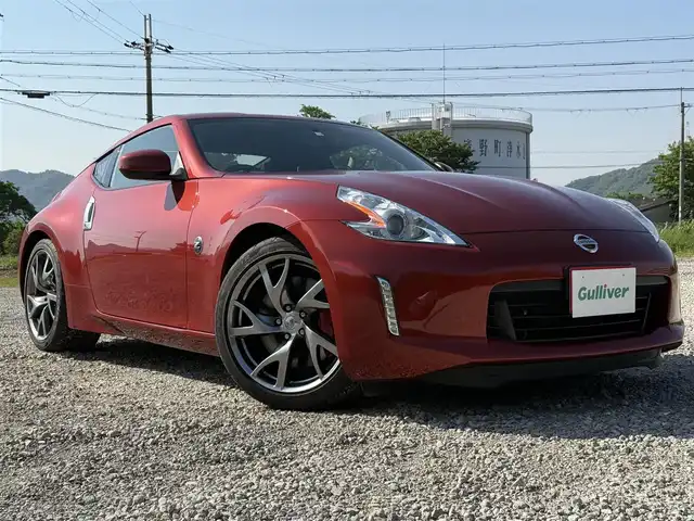 日産 フェアレディ Ｚ バージョンST 兵庫県 2012(平24)年 3.8万km プレミアムサンフレアオレンジ フジツボマフラー/メーカーナビ/フルセグTV/バックモニター/BOSEサウンド/純正19インチAW/ハーフレザーシート/キセノンヘッドライト/オートライト