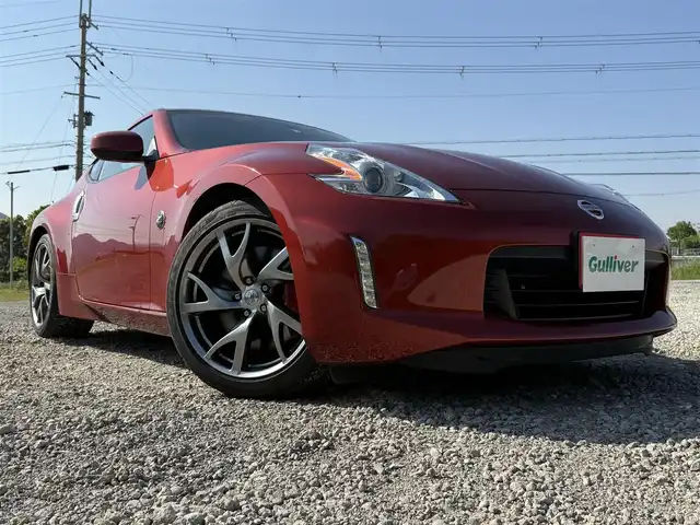 日産 フェアレディ Ｚ バージョンST 兵庫県 2012(平24)年 3.8万km プレミアムサンフレアオレンジ フジツボマフラー/メーカーナビ/フルセグTV/バックモニター/BOSEサウンド/純正19インチAW/ハーフレザーシート/キセノンヘッドライト/オートライト