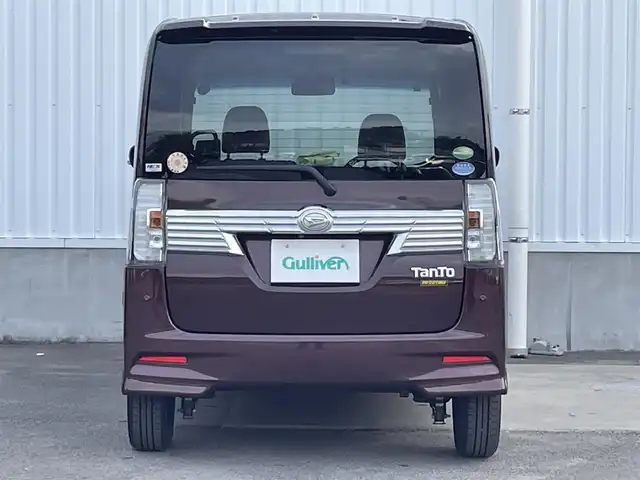 ダイハツ タント カスタムX トップED VS SAⅢ 愛媛県 2019(令1)年 2.3万km プラムブラウンクリスタルマイカ 純正ナビ　/全方位カメラ　/両側パワースライドドア　/衝突被害軽減装置　/横滑り防止装置　/アイドリングストップ　/オートハイビーム　/Ｄ／Ｎ席シートヒーター　/電格ミラー　/ＥＴＣ　/ドアバイザー　/現状サマー(純正AW)(155/65/R14)/BRIDGESTONE NEWNO