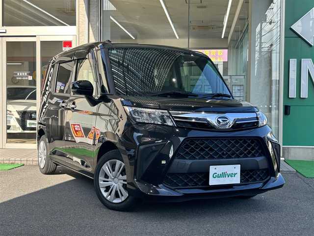 ダイハツ トール G 高知県 2021(令3)年 2.4万km ブラックマイカメタリック 社外ナビ/(Bluetooth/CD/USB/ワンセグ)/ETC/アラウンドビューモニター/前後ドライブレコーダー/両側パワースライドドア/オートライト/LEDヘッドライト/プッシュスタート/スマートキー/スペアキー1本/アイドリングストップ/純正フロアマット/ドアバイザー/横滑り防止装置/盗難防止装置/衝突被害軽減ブレーキ/純正ホイールキャップ/オートリトラクタブルミラー/リアロールサンシェード/ヘッドランプレベライザー