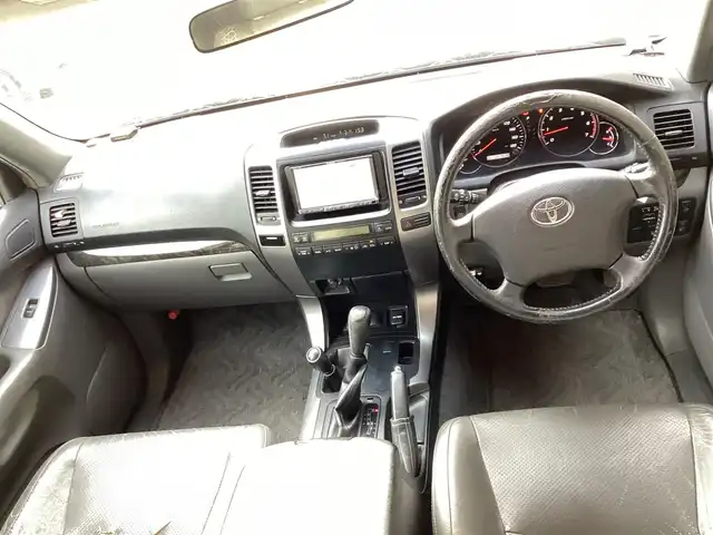 トヨタ ランドクルーザー プラド TX－LTD 愛知県 2007(平19)年 14.2万km ブラック ワンオーナー　革シート　社外HDDナビ　フルセグ　ルーフレール　ETC バックカメラ　純正アルミ　キーレス　オートライト