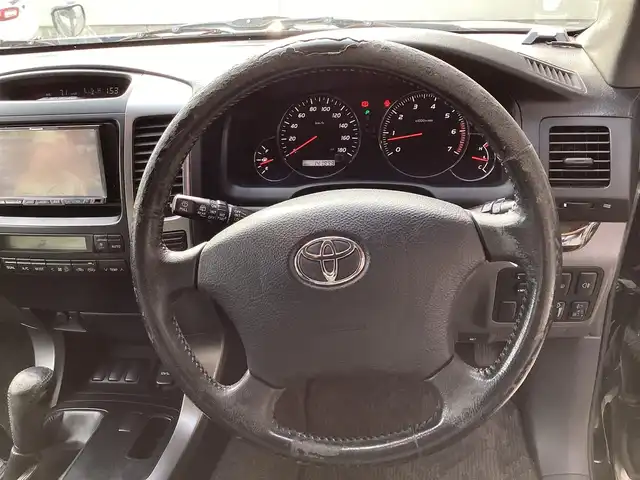 トヨタ ランドクルーザー プラド TX－LTD 愛知県 2007(平19)年 14.2万km ブラック ワンオーナー　革シート　社外HDDナビ　フルセグ　ルーフレール　ETC バックカメラ　純正アルミ　キーレス　オートライト