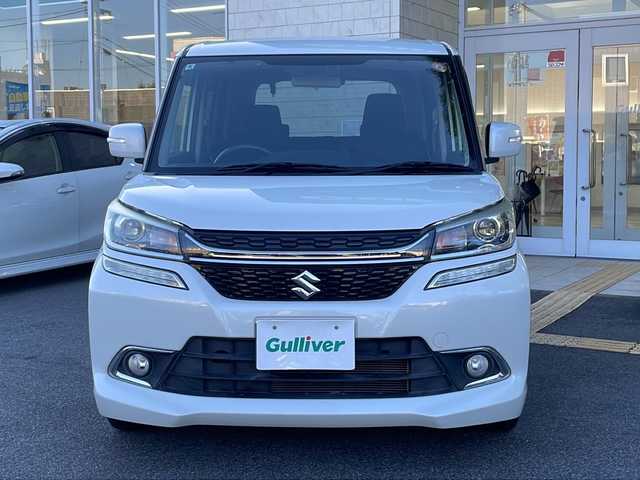 スズキ ソリオ バンディット HV MV Dカメラ ブレーキS 鳥取県 2018(平30)年 5.5万km ピュアホワイトP 登録時走行距離：54261km/4WD/ディーラー純正ケンウッド製8型メモリナビ/　CD DVD BT フルセグTV/バックカメラ/パワースライドドア/デュアルカメラブレーキサポート/クルーズコントロール/LEDヘッドライト/オートライト/フォグランプ/シートヒーター/ロールサンシェード/ISOFIX/シート下収納/革巻きステアリング/ステアリングスイッチ/プッシュスタート/スマートキー/スペアキー/新車時保証書