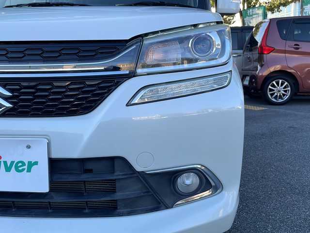 スズキ ソリオ バンディット HV MV Dカメラ ブレーキS 鳥取県 2018(平30)年 5.5万km ピュアホワイトP 登録時走行距離：54261km/4WD/ディーラー純正ケンウッド製8型メモリナビ/　CD DVD BT フルセグTV/バックカメラ/パワースライドドア/デュアルカメラブレーキサポート/クルーズコントロール/LEDヘッドライト/オートライト/フォグランプ/シートヒーター/ロールサンシェード/ISOFIX/シート下収納/革巻きステアリング/ステアリングスイッチ/プッシュスタート/スマートキー/スペアキー/新車時保証書