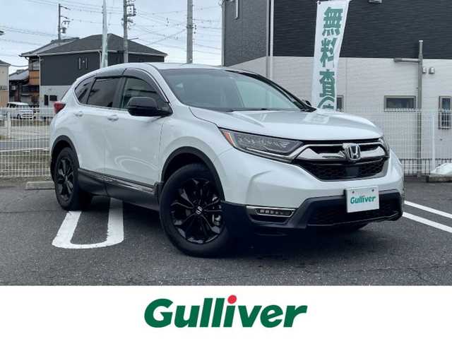 ホンダ ＣＲ－Ｖ ハイブリッド e:HEV EX ブラックED 三重県 2022(令4)年 1.7万km プラチナホワイトパール 登録時16498km/ワンオーナー/SR/黒革シート/禁煙車/純正ナビ/（AM/FM/TV/Bluetooth/CD/DVD）/フルセグTV/バックカメラ/ビルトインETC2.0/レーダークルーズコントロール/ステアリングスイッチ/パドルシフト/オートライト/シートメモリー/パワーシート/シートヒーター/ステアリングヒーター/パワーバックドア/ドラレコ/衝突軽減システム/レーンキープアシスト/コーナーセンサー/BSM/純正フロアマット/純正アルミ/プッシュスタート/スペアキー