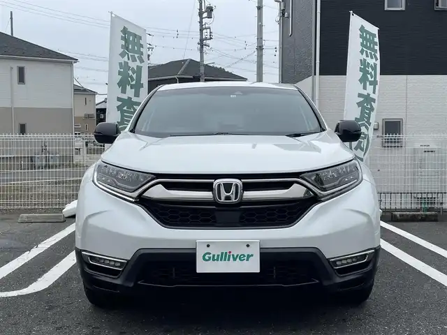 ホンダ ＣＲ－Ｖ ハイブリッド e:HEV EX ブラックED 三重県 2022(令4)年 1.7万km プラチナホワイトパール 登録時16498km/ワンオーナー/SR/黒革シート/禁煙車/純正ナビ/（AM/FM/TV/Bluetooth/CD/DVD）/フルセグTV/バックカメラ/ビルトインETC2.0/レーダークルーズコントロール/ステアリングスイッチ/パドルシフト/オートライト/シートメモリー/パワーシート/シートヒーター/ステアリングヒーター/パワーバックドア/ドラレコ/衝突軽減システム/レーンキープアシスト/コーナーセンサー/BSM/純正フロアマット/純正アルミ/プッシュスタート/スペアキー