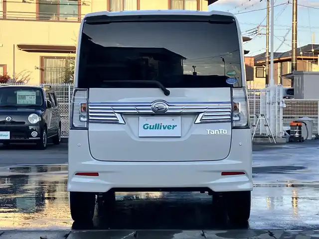 ダイハツ タント カスタム RS トップED SA Ⅲ 静岡県 2018(平30)年 3.4万km パールホワイトⅢ エンジンスタートボタン/保証書/記録簿/取扱説明書/パワーステアリング/パワーウィンドウ/アイドリングストップ/ターボ/スマートキー/スペアキー1本/オートエアコン/USB入力端子/HDMI/ETC/純正8型ナビ（CD/DVD/BT/フルセグ）/純正フロアマット/ハーフレザーシート/D席シートヒーター/両側パワースライドドア/純正アルミホイール/ABS/横滑り防止装置/コーナーセンサー/レーンキープアシスト/盗難防止装置/オートライト/オートマチックハイビーム/LEDヘッドライト/Wエアバッグ/衝突軽減システム