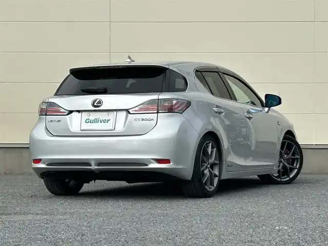 レクサス ＣＴ 200h Fスポーツ 茨城県 2012(平24)年 6.8万km プラチナムシルバーメタリック 純正ナビ/　(FM/AM/BT/TV/HDD)/バックカメラ/サンルーフ/クルーズコントロール/ETC/ハーフレザーシート/シートヒーター(D/N席)/社外AW