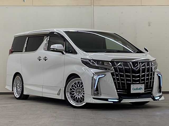 トヨタ アルファードハイブリット SR 道央・札幌 2019(令1)年 3.7万km ホワイトパールクリスタルシャイン /4WD//ALPINE製フルセグナビ/（CD/DVD/FM/AM/BT/SD）//TEIN製EDFG車高調//社外21インチアルミホイール/（WORKS VS）//純正エンジンスターター//スペアキー1本//イグラアラーム//オートライト//オートハイビーム//プリクラッシュセーフティ//クルーズコントロール//シートエアコン//シートメモリ//TRDエアロ//シグネチャーイルミブレード//シーケンシャルウィンカー//リアパワーゲート//フリップダウンモニター//オットマン//カーアロマディフューザー//デジタルインナーミラー//両側スライドドア//ドアバイザー//ABS//横滑り防止装置