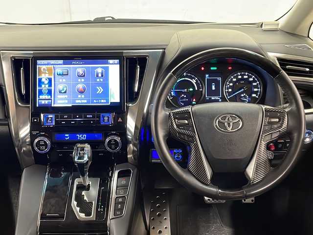 トヨタ アルファードハイブリット SR 道央・札幌 2019(令1)年 3.7万km ホワイトパールクリスタルシャイン /4WD//ALPINE製フルセグナビ/（CD/DVD/FM/AM/BT/SD）//TEIN製EDFG車高調//社外21インチアルミホイール/（WORKS VS）//純正エンジンスターター//スペアキー1本//イグラアラーム//オートライト//オートハイビーム//プリクラッシュセーフティ//クルーズコントロール//シートエアコン//シートメモリ//TRDエアロ//シグネチャーイルミブレード//シーケンシャルウィンカー//リアパワーゲート//フリップダウンモニター//オットマン//カーアロマディフューザー//デジタルインナーミラー//両側スライドドア//ドアバイザー//ABS//横滑り防止装置