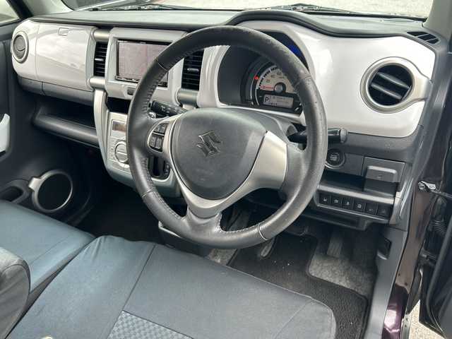 スズキ ハスラー X 沖縄県 2018(平30)年 6.5万km ムーンライトバイオレットパールメタリック/ホワイト2トーンルーフ 社外ナビ・TV・Bluetooth・CD・DVD/シートヒーター/オートライト/衝突軽減システム/レーンキープアシスト/ステアリングスイッチ/アイドリングストップ/スマートキー