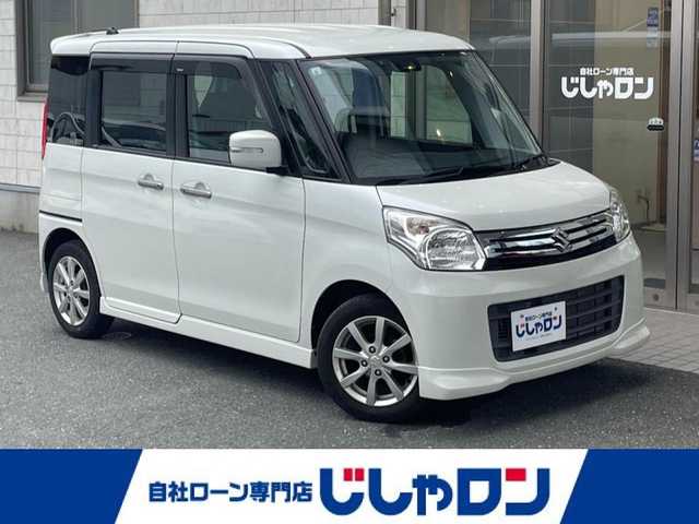 スズキ スペーシア X リミテッド 愛知県 2015(平27)年 4万km パールホワイト (株)IDOMが運営する【じしゃロン豊川店】の自社ローン専用車両になります。こちらは現金またはオートローンご利用時の価格です。自社ローンご希望の方は別途その旨お申付け下さい/ 純正メモリナビ/　◯ CD再生機能/　◯ DVD再生機能/　◯ フルセグTV/　◯ BT対応/ ステアリングスイッチ/ ETC/ プッシュスタート/ 両側パワースライドドア/ 前席シートヒーター/ ドアバイザー/ オートライト/ 純正フロアマット