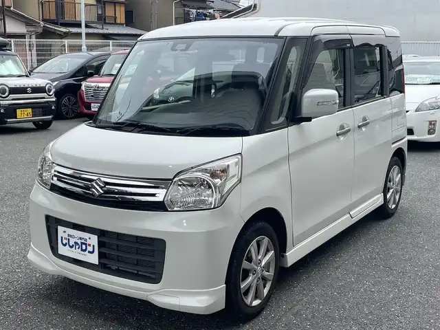 スズキ スペーシア X リミテッド 愛知県 2015(平27)年 4万km パールホワイト (株)IDOMが運営する【じしゃロン豊川店】の自社ローン専用車両になります。こちらは現金またはオートローンご利用時の価格です。自社ローンご希望の方は別途その旨お申付け下さい/ 純正メモリナビ/　◯ CD再生機能/　◯ DVD再生機能/　◯ フルセグTV/　◯ BT対応/ ステアリングスイッチ/ ETC/ プッシュスタート/ 両側パワースライドドア/ 前席シートヒーター/ ドアバイザー/ オートライト/ 純正フロアマット
