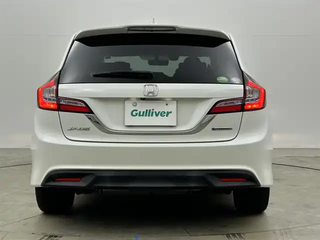 ホンダ ジェイド ハイブリッド X 岡山県 2016(平28)年 10.8万km ホワイトオーキッドパール 純正8インチナビ/型番:VXM-165VFEi/(CD/DVD/TV/BT)/バックカメラ/ビルトインETC/LEDヘッドライト/フォグランプ/オートライト/衝突軽減ブレーキ/レーダークルーズコントロール/ハーフレザーシート/純正17インチアルミ/純正フロアマット/スペアキー