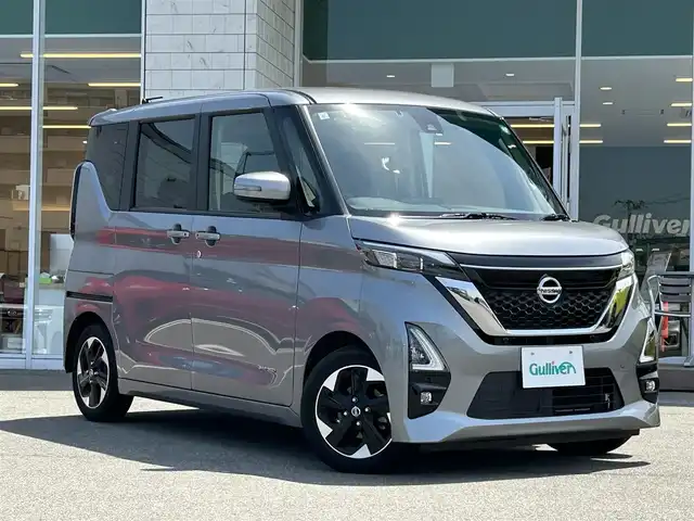 日産 ルークス HWS X プロパイロットED 兵庫県 2022(令4)年 5万km チタニウムグレーメタリック 純正７インチSDナビ/バック・全方位カメラ/タイヤアングルガイド/エマージェンシーブレーキ/プロパイロット/アイドリングストップ/ウィンカーミラー/ETC/両側オートスライドドア/クルーズコントロール（追従走行あり）/Bluetooth接続/TV　フルセグ/スマートキー