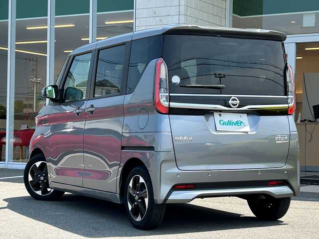 日産 ルークス HWS X プロパイロットED 兵庫県 2022(令4)年 5万km チタニウムグレーメタリック 純正７インチSDナビ/バック・全方位カメラ/タイヤアングルガイド/エマージェンシーブレーキ/プロパイロット/アイドリングストップ/ウィンカーミラー/ETC/両側オートスライドドア/クルーズコントロール（追従走行あり）/Bluetooth接続/TV　フルセグ/スマートキー