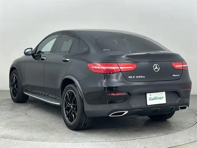 メルセデス・ベンツ ＧＬＣ２２０ d 4マチック クーペ スポーツ 本革 道央・札幌 2018(平30)年 4.2万km 黒 ・4WD/・サンルーフ/・Burmesterオーディオ/・純正メモリナビ/・アラウンドビューモニター/・CD/DVD/BT/USB/SD/フルセグ/・前後ドライブレコーダー/・ビルトインETC/・レーダークルーズコントロール/・ステアリングパイロット/・ダイナミックセレクト/・純正ランニングボード/・パドルシフト/・社外レーダー探知機（ユピテルZ270Csd）/・LEDヘッドライト/・社外19インチアルミホイール（BBS　CI-R）/・レザーシート/・D＋N席シートメモリー/・全席シートヒーター