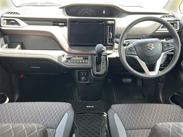 スズキ ソリオ バンディット HV SV 千葉県 2024(令6)年 0.1万km ピュアホワイトP 10型ナビCN-F1X10BGD バックカメラ 両側パワースライドドア ドラレコ HUD パドルシフト USB シートヒーター フルセグ DVD LEDライト オートライト weds15インチAW