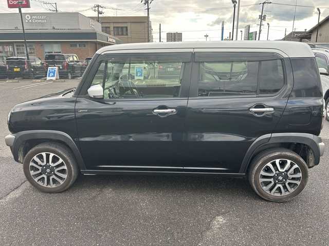 スズキ ハスラー Jスタイル Ⅱ 広島県 2017(平29)年 9.4万km ブルーイッシュブラックパール ワンオーナー/衝突軽減ブレーキ/レーンキープアシスト/社外メモリーナビ/ワンセグTV/【NR-MZ03】/社外CD/DVD/Bluetooth/AUX端子/バックカメラ/純正15インチアルミ/ハーフレザーシート/シートヒーター/スマートキー/革巻きステアリング/電動格納ウィンカーミラー/LEDヘッドライト/純正フロアマット/保証書/取扱説明書