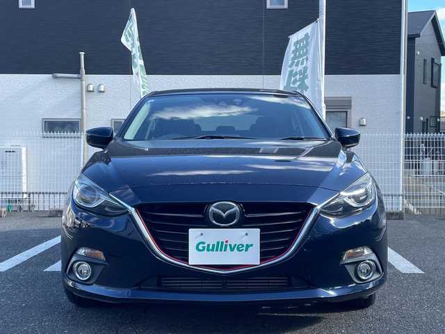 マツダ アクセラ スポーツ XD 岩手県 2014(平26)年 10.7万km ディープクリスタルブルーマイカ 登録時106485km/BOSEスピーカー/SR/ハーフレザーシート/6速MT/純正ナビ/（AM/FM/CD/DVD/Bluetooth/TV）/ワンセグTV/バックカメラ/ステアリングスイッチ/クルーズコントロール/オートライト/HUD/レーンキープアシスト/シートヒーター/RVM/プッシュスタート/純正フロアマット