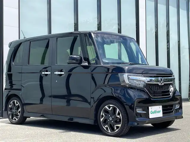 ホンダ Ｎ ＢＯＸ カスタム G L ターボ ホンダセンシング 大阪府 2018(平30)年 5.6万km クリスタルブラックパール 社外ナビ/  フルセグTV/CD/DVD/Bluetooth/USB/バックモニター/衝突軽減ブレーキ/横滑り防止装置/コーナーセンサー/両側パワースライドドア/レーダークルーズコントロール/レーンキープアシスト/パドルシフト/ドライブレコーダー/純正15インチアルミホイール/プッシュスタート/スマートキー/ETC/LED