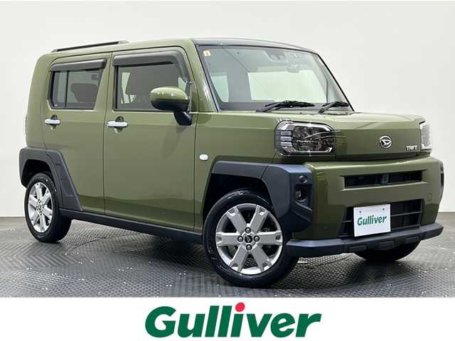 ダイハツ タフト G 愛媛県 2020(令2)年 3.9万km フォレストカーキメタリック ・ナビ（フルセグＴＶ・ＢＴ・ＣＤ・ＤＶＤ・ＦＭ・ＡＭ・ＳＤ・ＵＳＢ）　/・バックカメラ　/・ＥＴＣ　/・前後ドラレコ　/・ガラスルーフ　/・ＤＮ席シートヒーター　/・ＵＳＢ充電　/・衝突軽減ブレーキ　/・レーンキープアシスト/・前後コーナーセンサー/・スペアキー