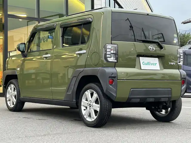 ダイハツ タフト G 愛媛県 2020(令2)年 3.9万km フォレストカーキメタリック KENWOOD7型ナビ(フルセグTV/BT)/バックカメラ/スカイルーフ/前後ドライブレコーダー/前席シートヒーター/スマートアシスト/クリアランスソナー/衝突被害軽減装置/車線逸脱防止装置/電動パーキングブレーキ/AutoHold/LEDヘッドライト/オートライト/アイドリングストップ/ルーフレール/電格ミラー/ステアリングリモコン/シガーソケット/ドアバイザー/現状サマー(純正AW)(165/65/R15)/KUMHO ecowing ES31