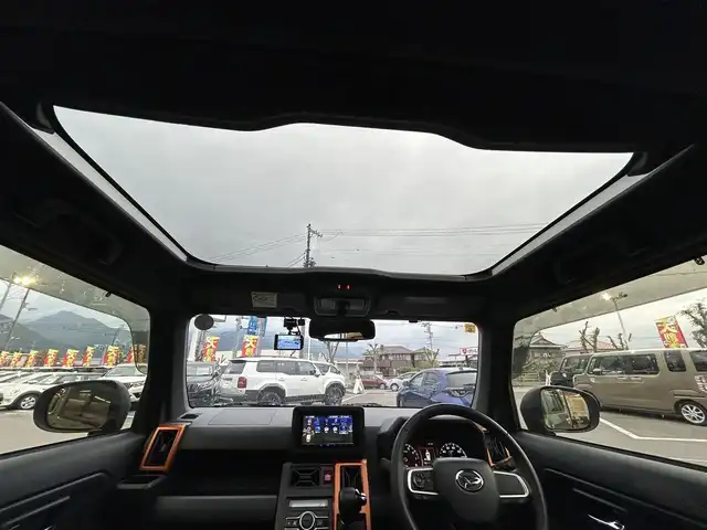 ダイハツ タフト G 愛媛県 2020(令2)年 3.9万km フォレストカーキメタリック KENWOOD7型ナビ(フルセグTV/BT)/バックカメラ/スカイルーフ/前後ドライブレコーダー/前席シートヒーター/スマートアシスト/クリアランスソナー/衝突被害軽減装置/車線逸脱防止装置/電動パーキングブレーキ/AutoHold/LEDヘッドライト/オートライト/アイドリングストップ/ルーフレール/電格ミラー/ステアリングリモコン/シガーソケット/ドアバイザー/現状サマー(純正AW)(165/65/R15)/KUMHO ecowing ES31