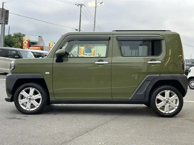 ダイハツ タフト G 愛媛県 2020(令2)年 3.9万km フォレストカーキメタリック KENWOOD7型ナビ(フルセグTV/BT)/バックカメラ/スカイルーフ/前後ドライブレコーダー/前席シートヒーター/スマートアシスト/クリアランスソナー/衝突被害軽減装置/車線逸脱防止装置/電動パーキングブレーキ/AutoHold/LEDヘッドライト/オートライト/アイドリングストップ/ルーフレール/電格ミラー/ステアリングリモコン/シガーソケット/ドアバイザー/現状サマー(純正AW)(165/65/R15)/KUMHO ecowing ES31