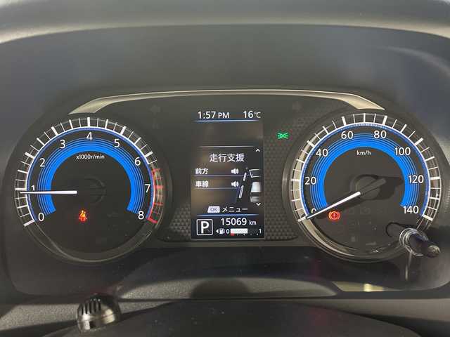 日産 デイズ ハイウェイスターX 神奈川県 2021(令3)年 1.5万km スパークリングレッド/ブラック 純正　SDナビ・8型 [MM312D-L]/（Bluetooth/DVD/CD/TV/AM/FM/USB）/アラウンドビューモニター/ETC/純正ドラレコ(前)/フロアマット/ステアリングスイッチ/デジタルインナーミラー/プッシュスタート/スマートキー/スペアキー/取扱説明書/保証書/LEDヘッドライト/オートライト/純正15インチAW/ドアバイザー/電動格納ミラー/エマージェンシーブレーキ/車線逸脱警報/速度標識/先行車お知らせ機能/道路標識表示/ふらつき警報/ヘッドライトレベライザー/合皮シートカバー